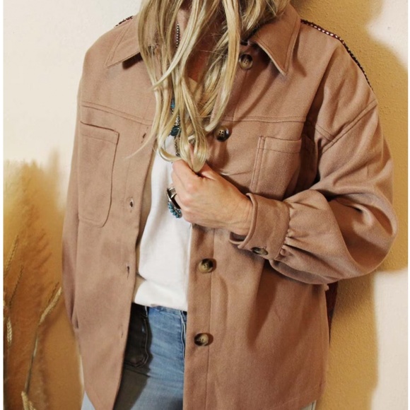 New Western Ranch Hand Sweater Knit Back Jacket Barn Coat Fall or Winter ~ Women - Picture 3 of 7